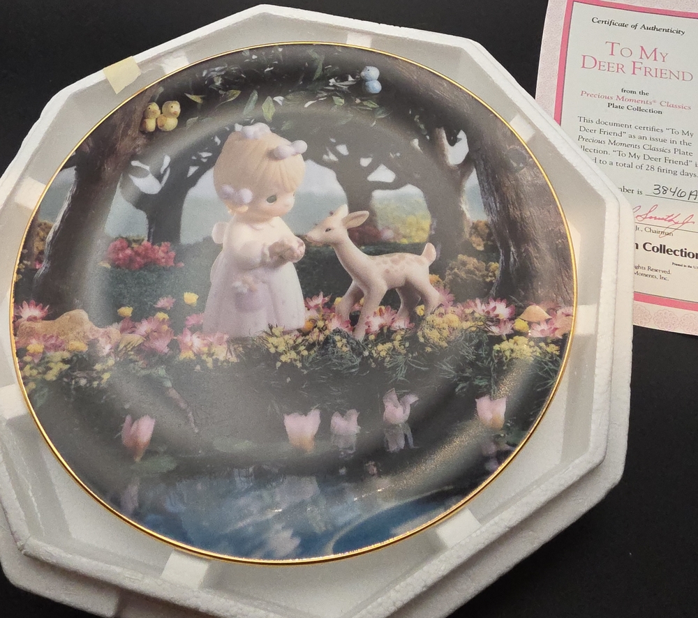 Precious Moments 'To My Deer Friend' Collector Plate From Hamilton Collection